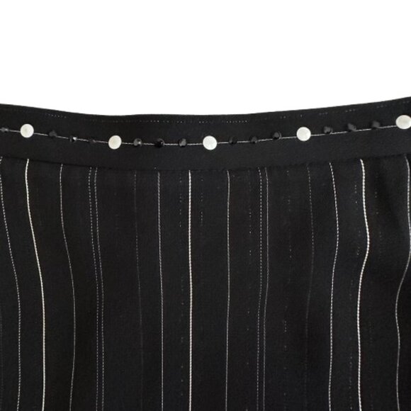 Alberto Makali Women' 6 Black & White Fully Lined Straight/Pencil  Midi Skirt - Picture 5 of 11